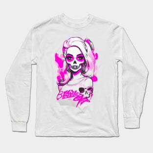 Skull Barbi Sweet Calavera Long Sleeve T-Shirt